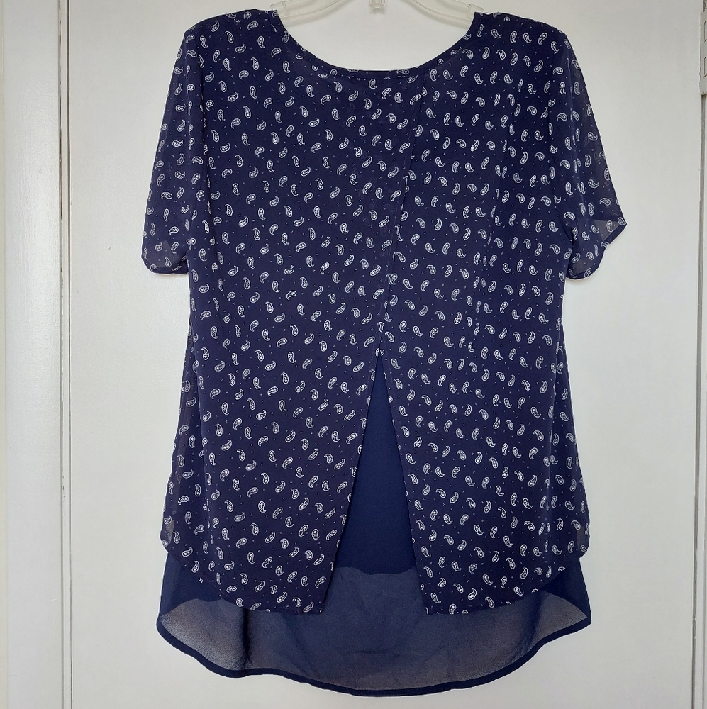 Michael Kors NWT short sleeve blouse size P/L - Picture 9 of 14